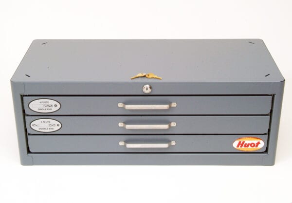 Model:EDP13350 Huot 13350 Three-Drawer End Mill Dispenser Cabinet for Fractional Sizes 1/8 to 1