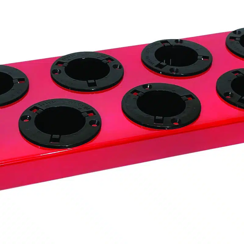 Huot Slimline Tree Shelf with 13 black protective toolholder inserts